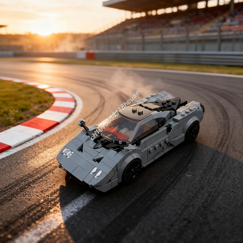 

397 шт. MOC Pagani Huayra City Champions Суперкар 8 шпилек Модель Строительные блоки Рождественский подарок Креативные игрушки Идея Образование Дети