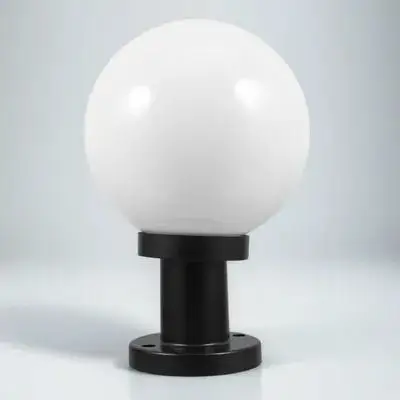 

Acrylic Globe Lamp Cover Outdoor Post Fixture 20Cm White Pole Light Shade Durable For Garden Yard Patio Fence Deck Exterior