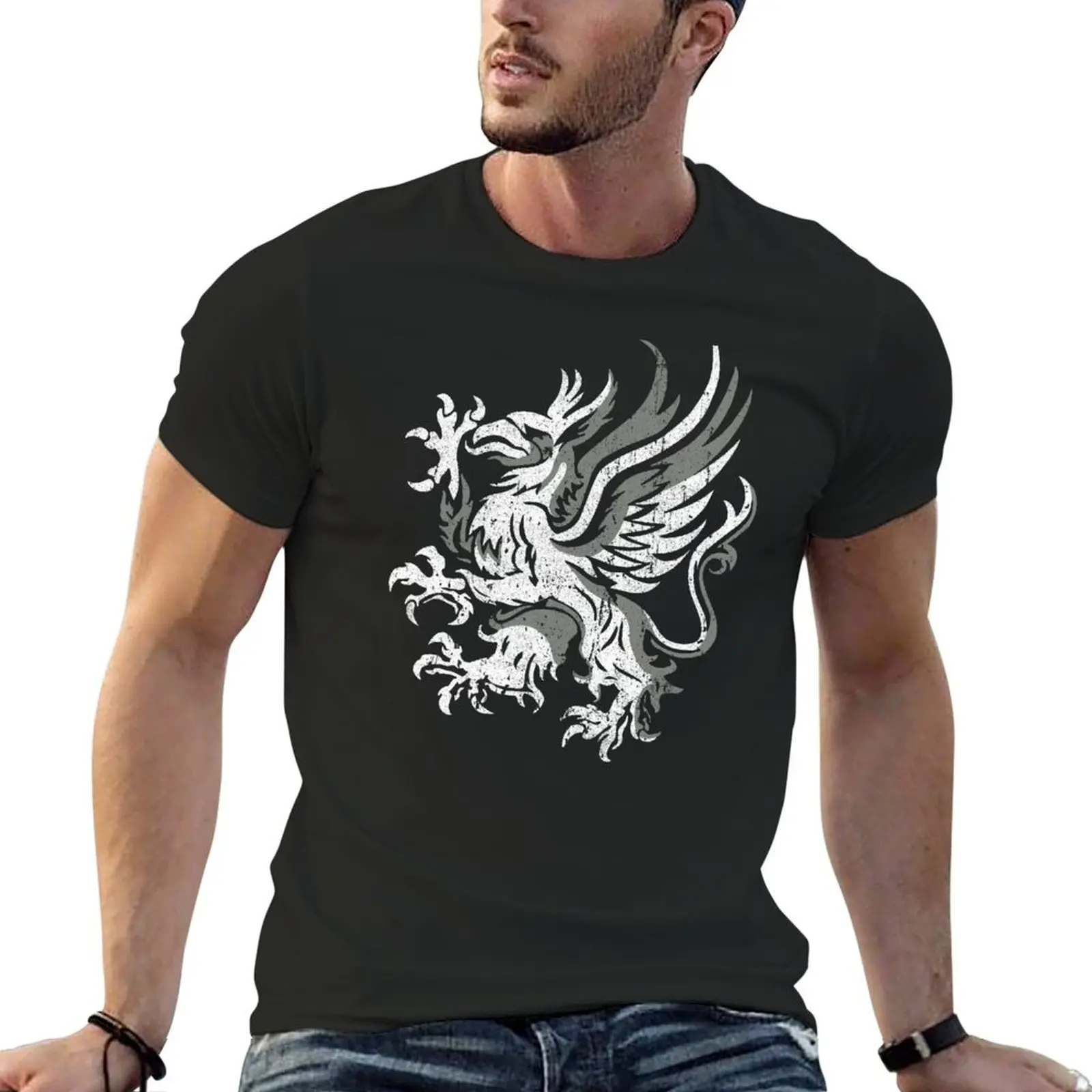 Grey Warden Sigil T-Shirt blacks heavyweights oversized t shirt plus size tops mens t shirt graphic