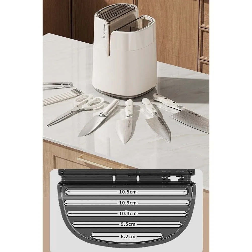Multifunctional Chopstick Holder Heavy Duty Drainage Kitchen Storage Rack Sharpening Tool Zone storage Cutlery Organizer