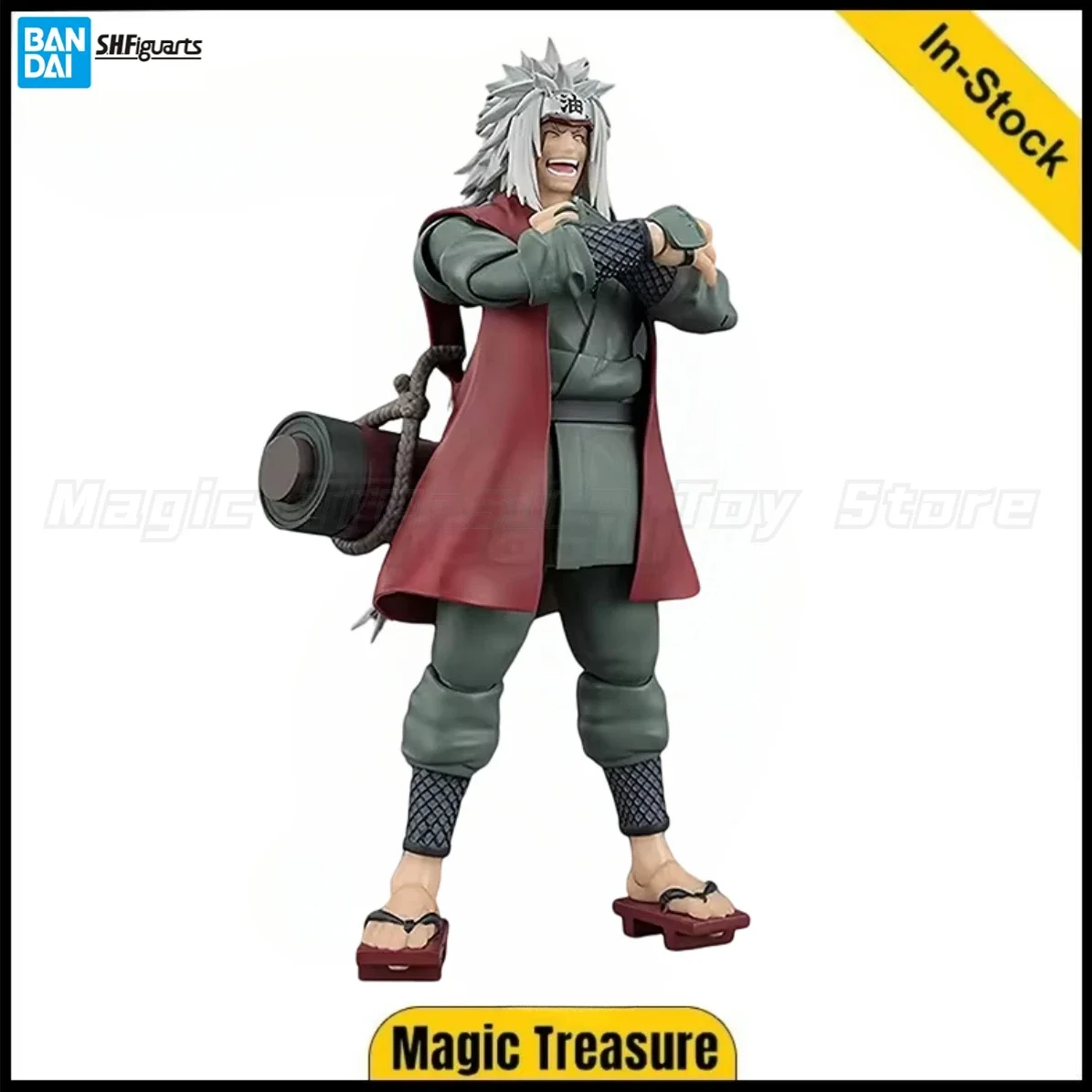 

【В наличии】Bandai SHF NARUTO Shippuden Jiraiya - Konoha Hero Who Is Proficient in Immortal Arts - Фигурка бессмертного режима