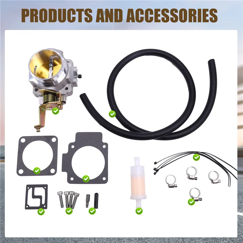 

2 Set 62Mm Throttle Body 1724 For Jeep Cherokee Wrangler 4.0L 1991-2003