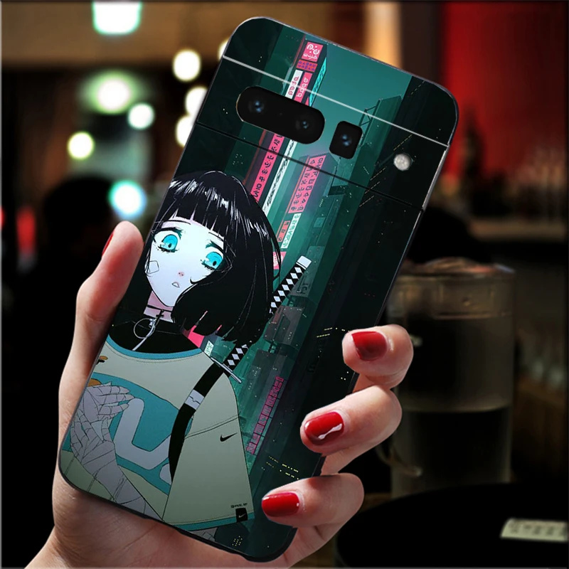 Japanese Style Anime Girl Phone Case For Google Pixel 9 Pro XL 9 8 7 Pro 8A 7A 7 6A 6 Pro Pixel 4 3 XL 5 6 4A