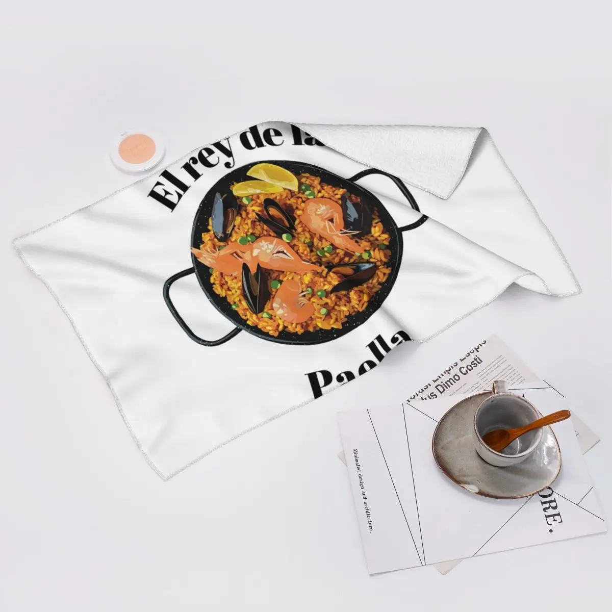 Toalla suave personalizada de El Rey De La Paella para la cara, toallas de algodón de secado rápido para baño y piscina, transpirables