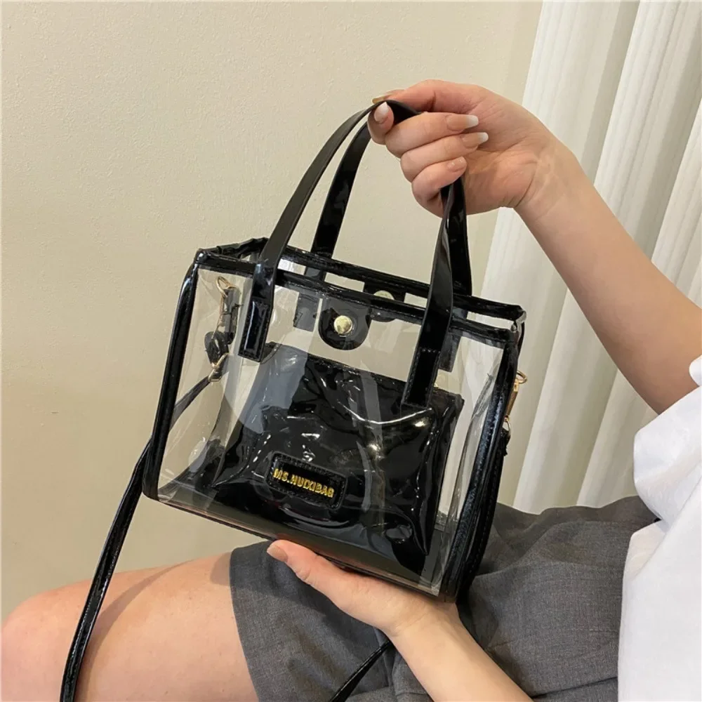 

Women Transparent Clear Purse Crossbody Shoulder Bags with Removable Strap Stadium Approved Bags Zipper Closure