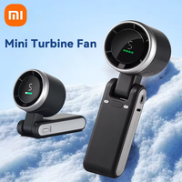 Xiaomi New Portable Mini Turbine Fan Handheld USB Charging Desktop Camping Mountaineering Portable Neck Hanging Small Fan