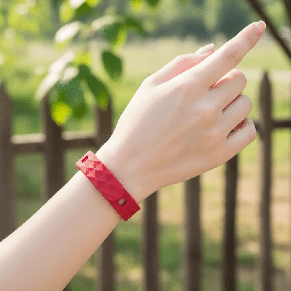 Silicone Anti Static Bracelet Waterproof Adjustable Negative Ion Wristband Wireless Rhombic Anti-Static Bracelet Car