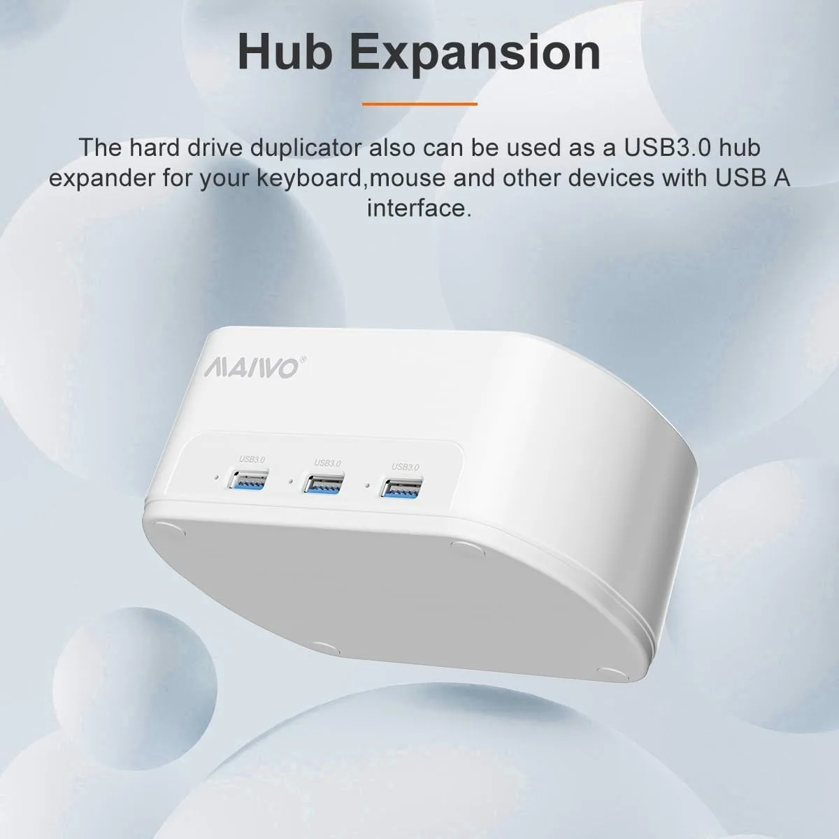 MAIWO 2.5 3,5 inch SATA HDD SSD-behuizing Dual Bay harde schijf dockingstation met offline kloon voor 3X USB 3.0 hub-uitbreidingsadapter