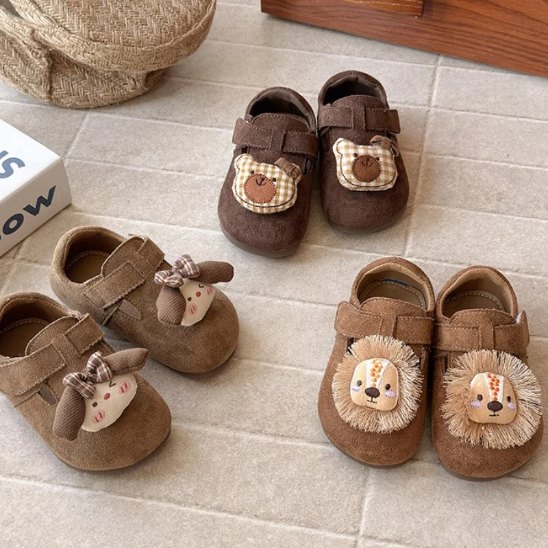 

Child Loafers Shoe2025Winter New Korean Version Flat Wear Resistant BreathableShoe Girls Slip Men Women's Versatile Casual Shoe