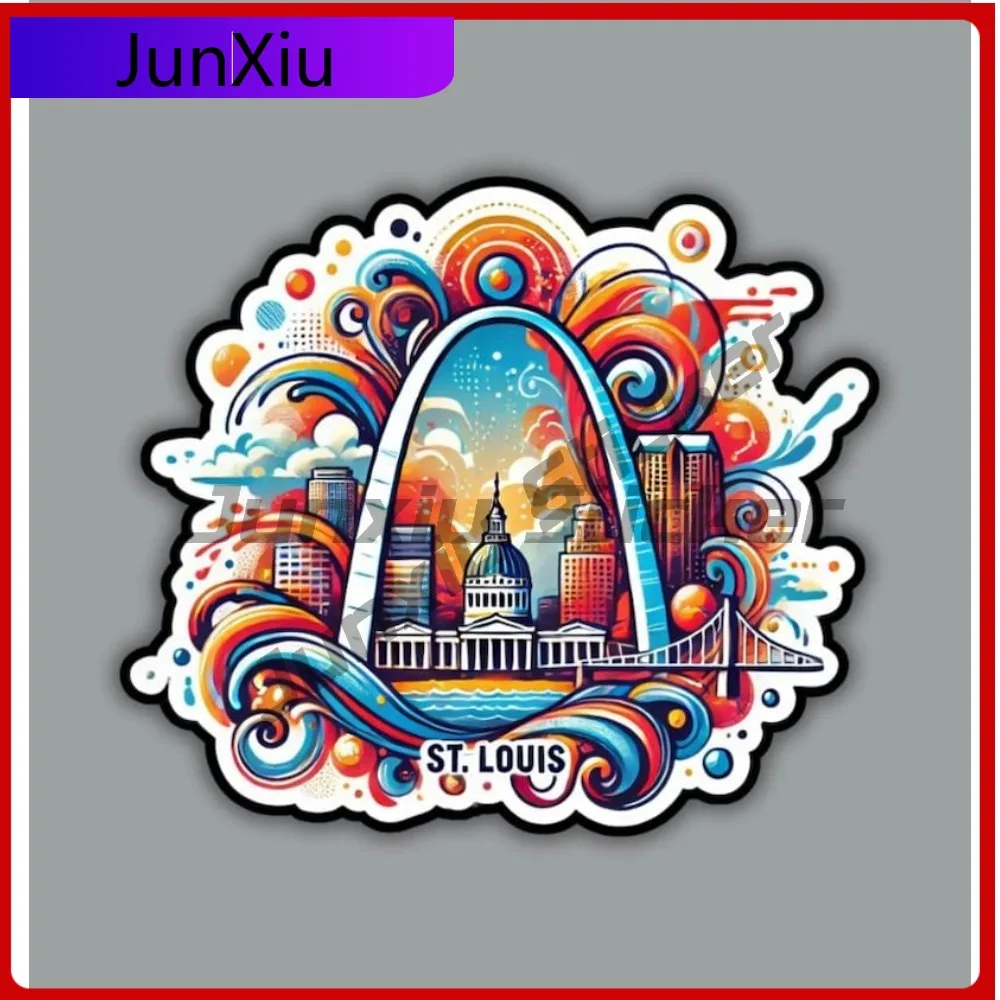 

St. Louis Missouri Waterproof Scratch-proof Sticker W205 Decals Front Bumper Stickers For Car Personalized Suv Window Fridge Pvc