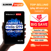 Alldocube iplay 60 mini pro 8.4inch Tablet Pocket Mighty Player Android 14 MediaTek G99 4G LTE 8GB+128/256GB ROM 6050mAh Battery