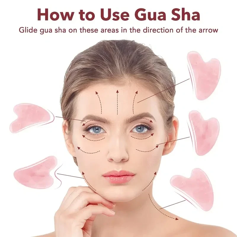 Gousha Resin Stone Gowoman Gua Sha Facial Stone Visage Roller for Face Gousha Stone Roller Gua Sha Tool Gouache Scraper