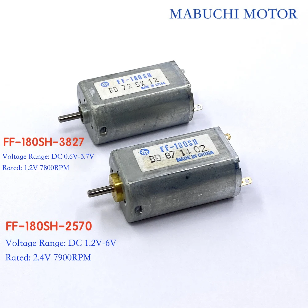 Mabuchi FF-180SH-2570 3827 Mini 15mm*20mm Motor DC 1.2V 2.4V 3V 3.6V Micro 180 Motor for Electric Clipper Toothbrush Shaver