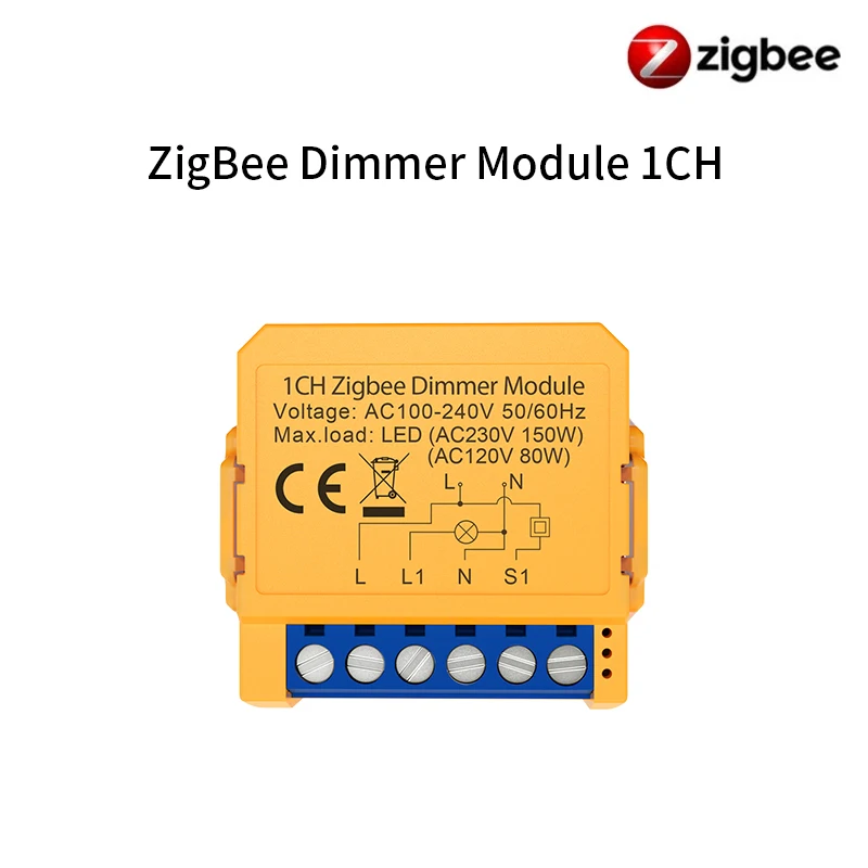 AVATTO WiFi/ZigBee 1/2 Gang Dimmer Lichtschakelaar Module, Smart Dimmer Switch Module APP Afstandsbediening Voor Tuya Alexa Google Home