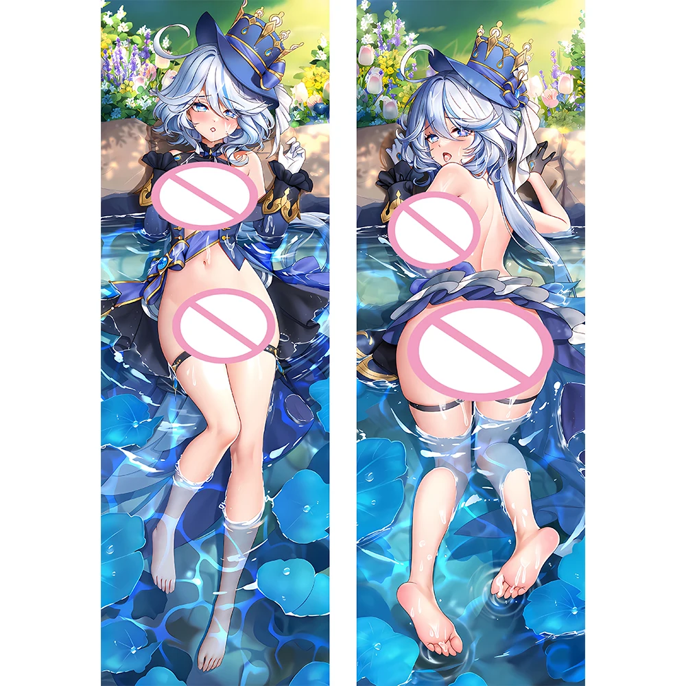 

Genshin Furina Hugging Body Pillow Cover Scaramouche Dakumakura Anime Blue Sexy Bed Decorative Pillowcase Cojines Otaku Gifts