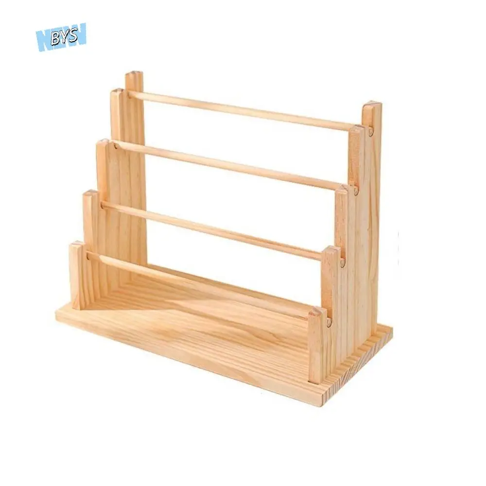 

4/6 Tier Detachable Jewelry Holder Space Saving Jewelry Organizer Wooden Jewelry Display Stand Durable Multi-functional