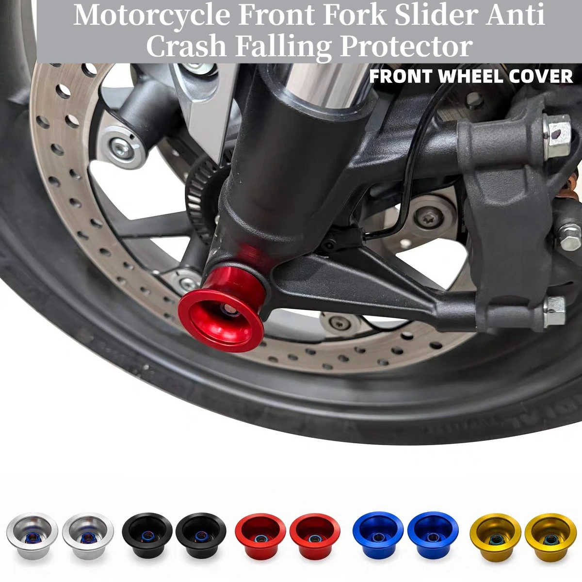 For Honda CB500 Super Four Aluminum Front Fork Anti Drop Ball Front Wheel Crash Slider Mod Accessories