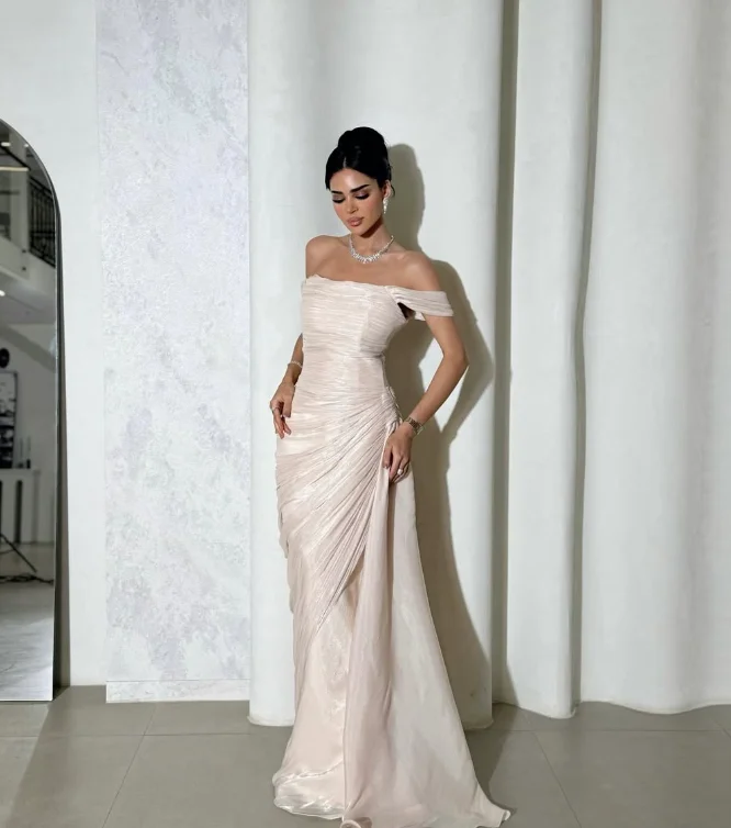 تخصيص جودة عالية بلا أكمام قبالة الكتف التجاعيد المرأة طول الأرض سويب تراين سستة فيستدوس أنيقة الفقرة Mujer #4