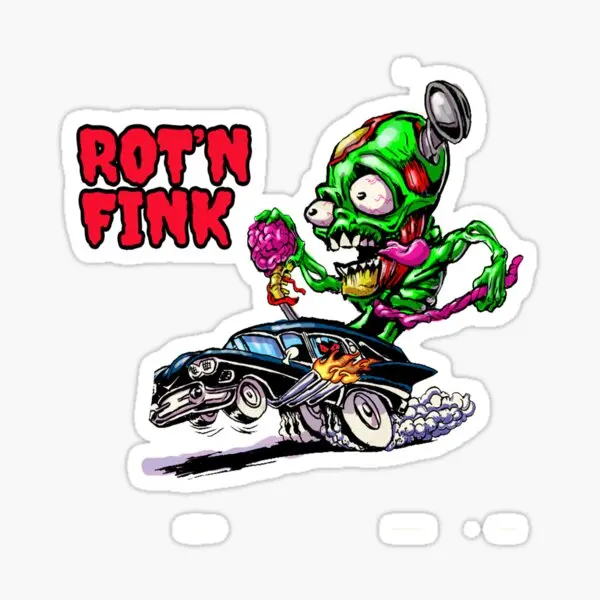 Crazy rat fink Creative Sticker Laptop Accessories Camper Truck Window Car moto bicycle van wall Glass helmet racing decal