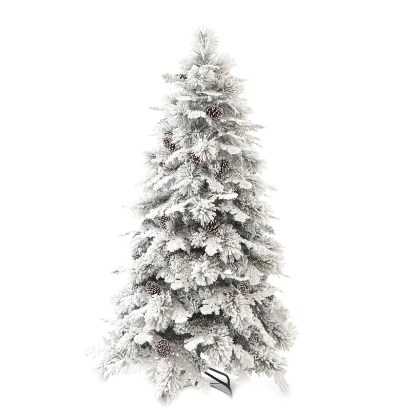 

Flocking Christmas tree large pe supermarket decoration home ornament