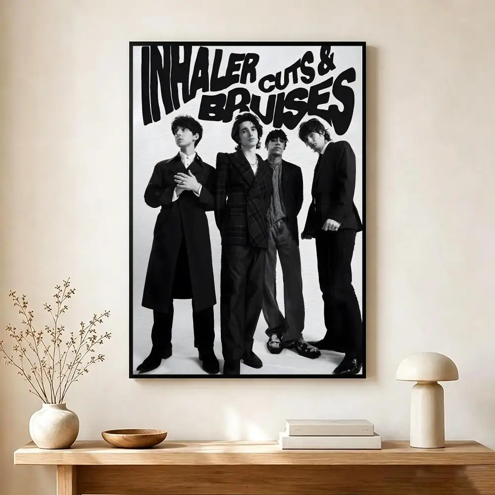 Rock Band I-Inhaler Poster Lightweight Self‑Adhesive PP Wall Decal for Study Living Room Bedroom Decor Gift