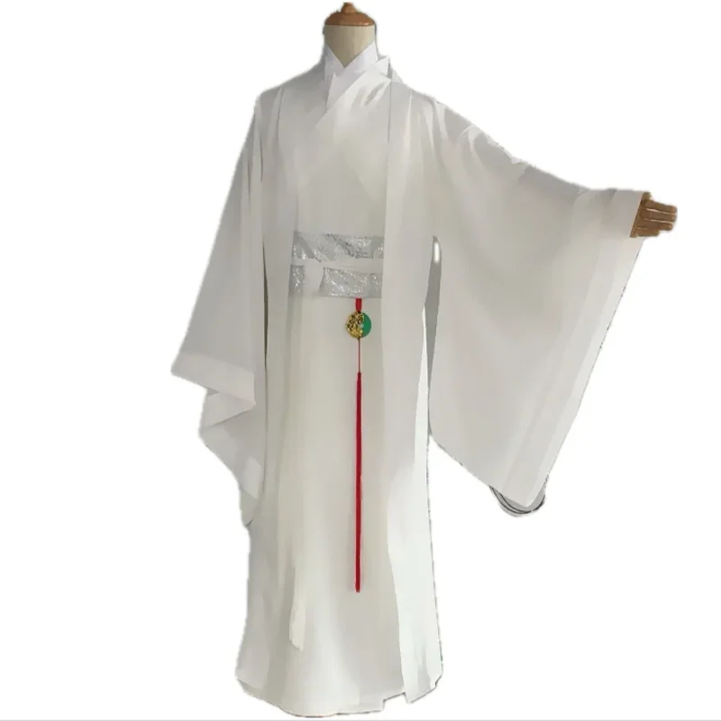 

FC6Plus Size 3XL Men Chinese Hanfu Carnival&Halloween Cosplay Costume Ancient Hanfu Outfit White Blue Black Women Large Siz@FC8！