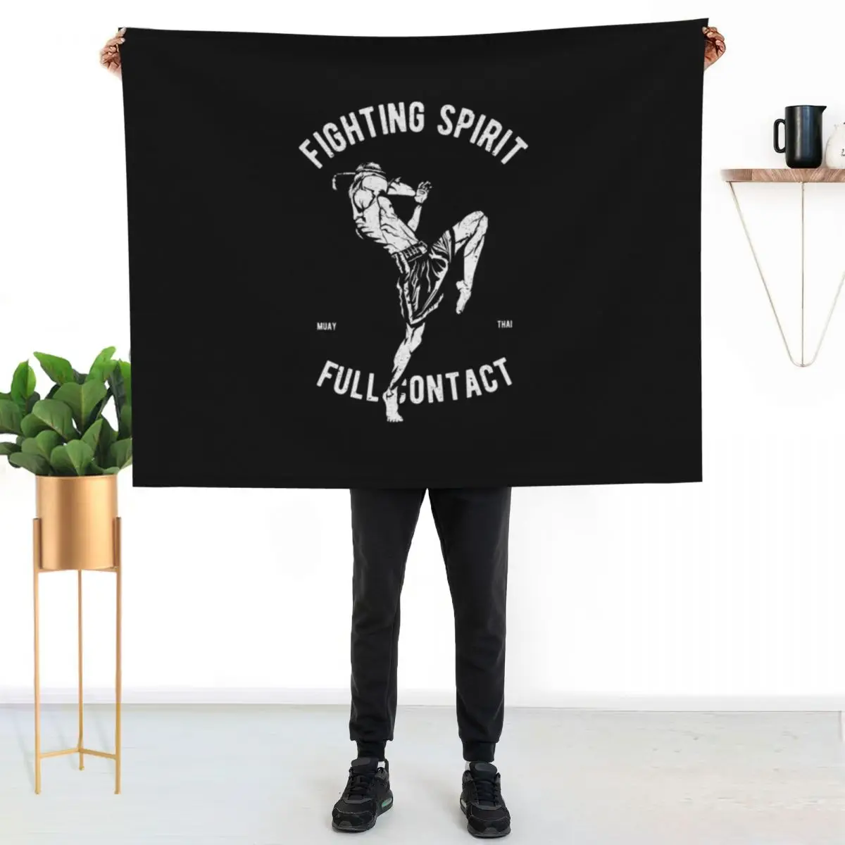 Fighter - Muay Thai Essential Throw Blanket Thin sofa bed Soft Beds Multi-Purpose Luxury Thicken Sofa Blankets