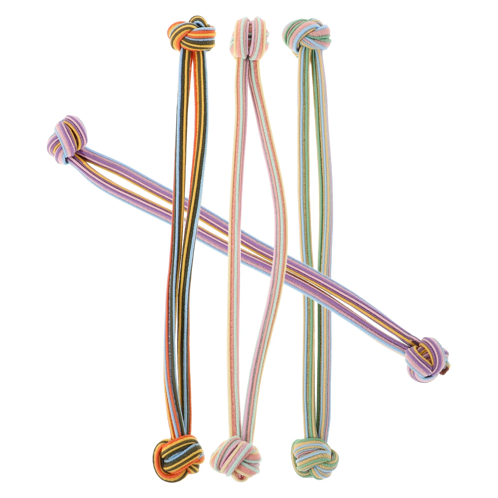 

4 Pcs Bulk High Elastic Hair Tie Miss Ties Bracelets for Women Cloth Hairbands Rope