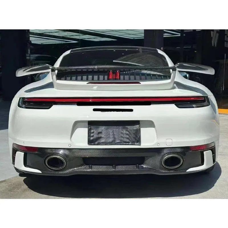 2019-2024 High-Value Carbon Fiber Rear Bumper Lip Upgrade Kit Lightweight New Condition for 911 Carrera S 4S 992 Exclusive 4