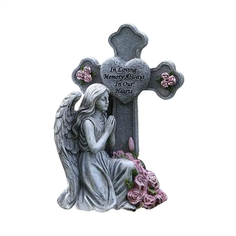

Angel Statue Light Up Garden Angel Statue Sympathy Memorial Grave Decorations For Yard Patio Lawn