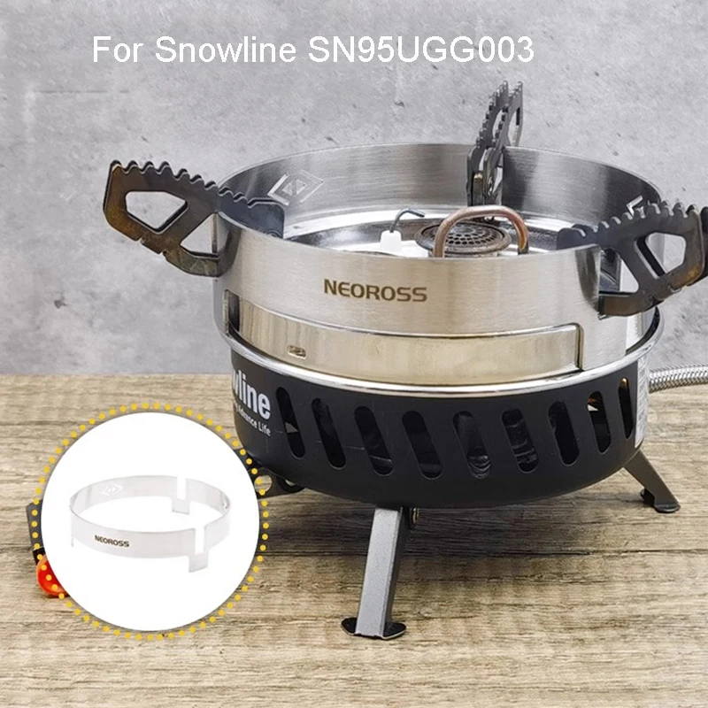 For Snowline SN95UGG003 Stainless Steel Windshield for Split Stove Portable Burner Stand Picnic Windbreak Camping Supplies New