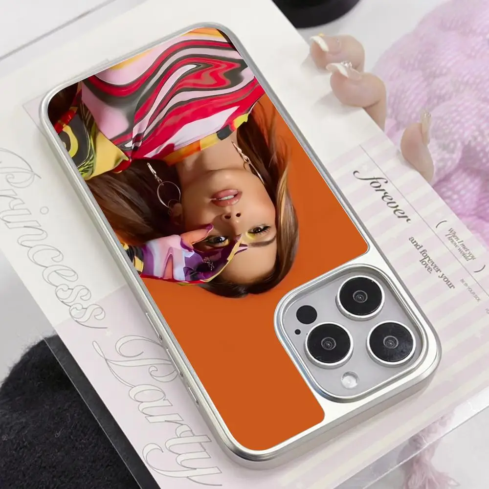 

Greeicy Rendon Silver Plating Mobile Phone Case for iPhone 17 16 15 14 13 12 11 Air Pro Max Plus Colorful Cover