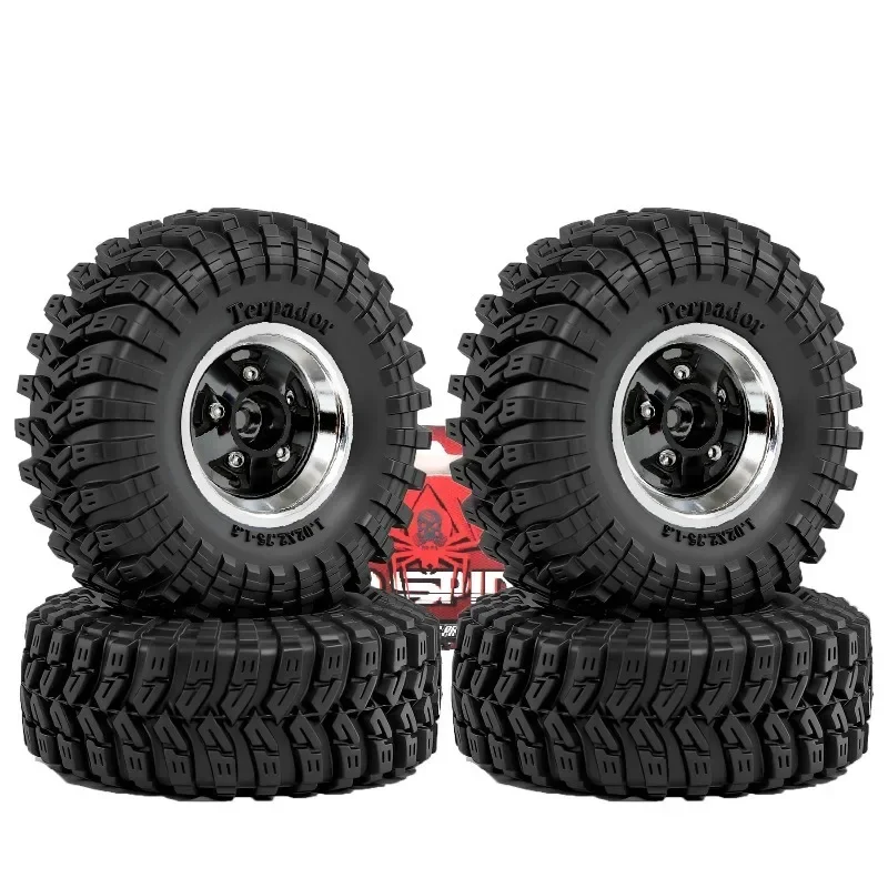 

Aluminum Alloy 1.3 Inch Beadlock Wheel Rim Tire For 1/24 Fms24 Axial Scx24 1/18 Trxs Trx4m Trx4-m Rc Crawler Car Tire