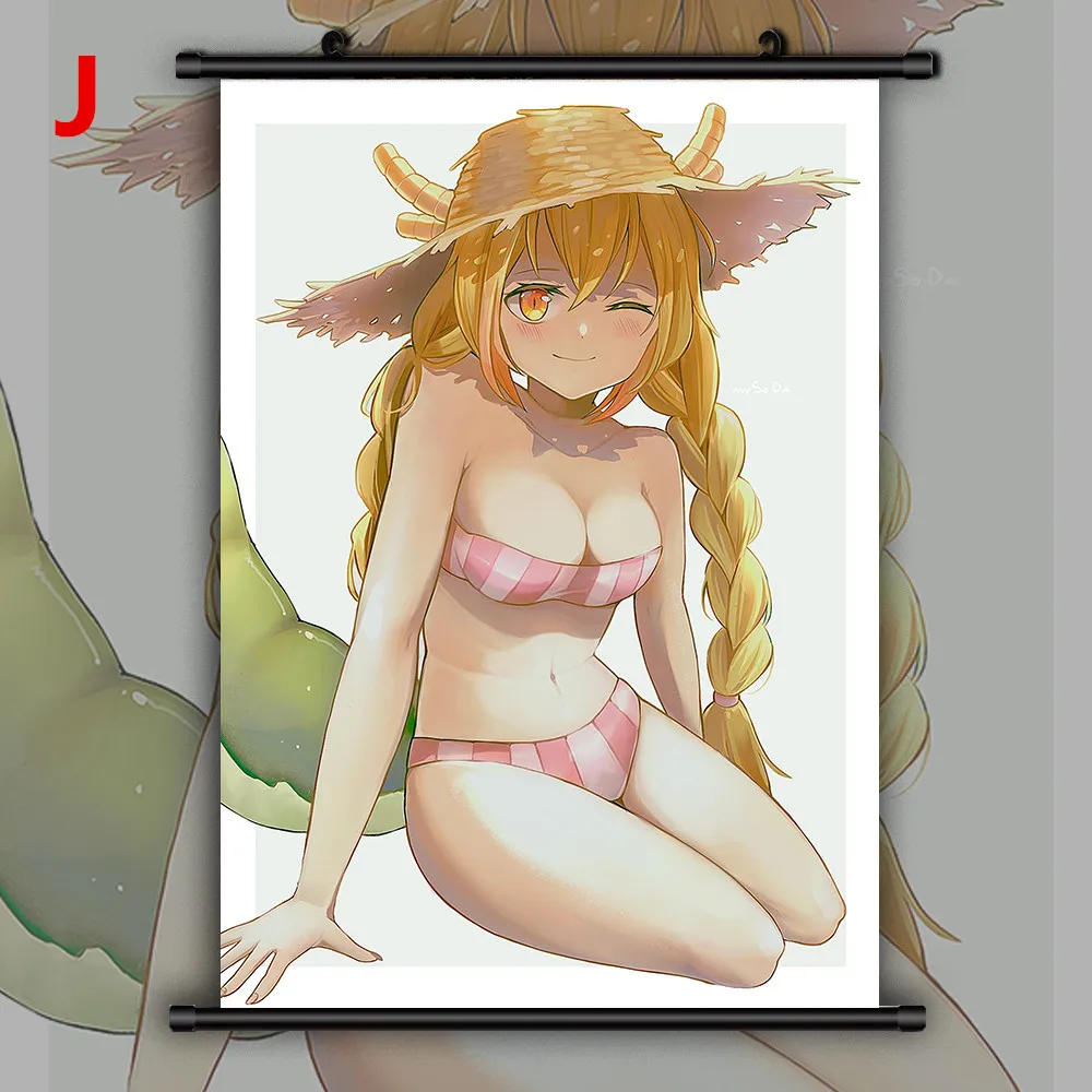 Miss Kobayashi's Dragon Maid Tooru Wall Art Print Canvas Picture Canvas Painting Living Kids Room Home Decor Wall Decor No Frame