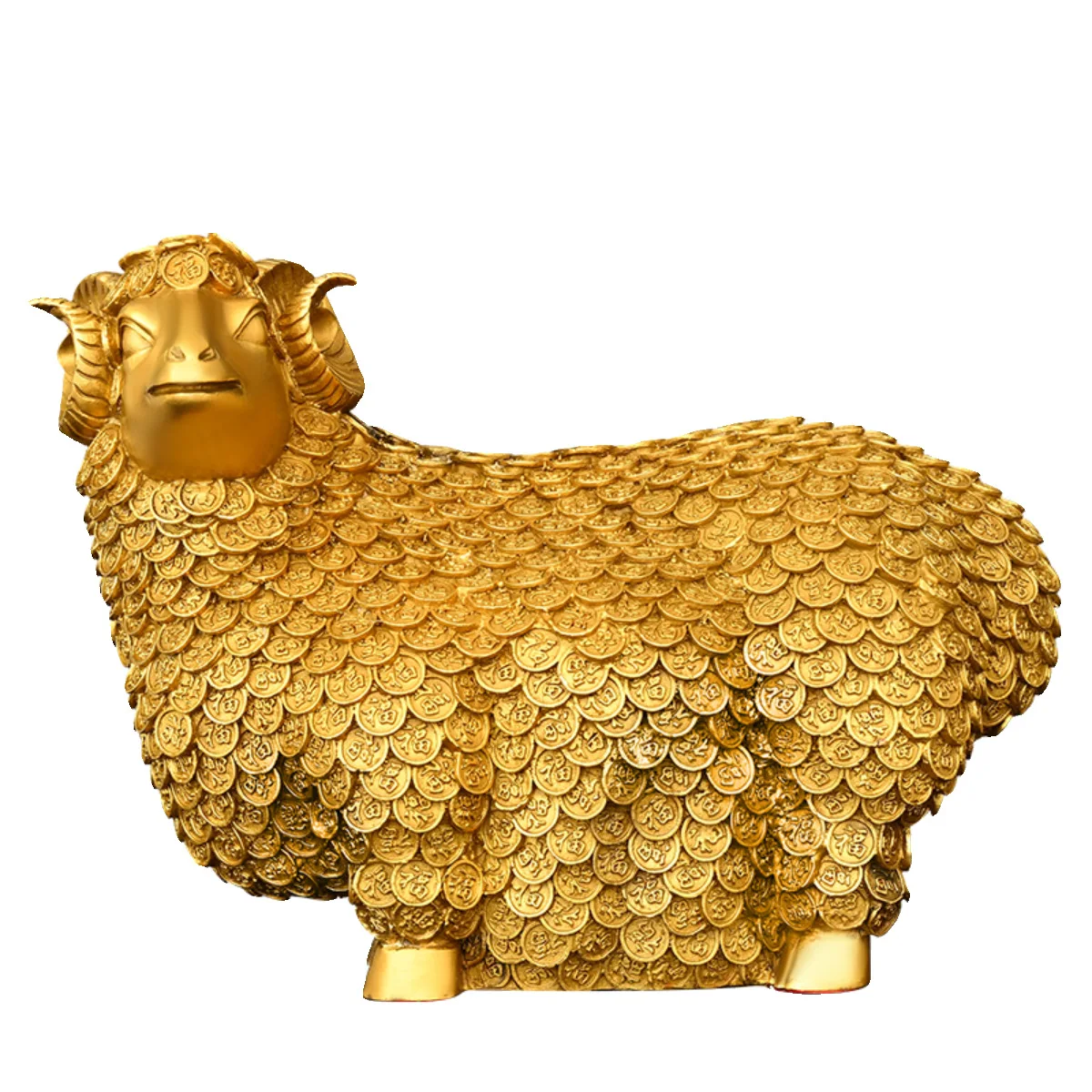 

Brass Wanfu Sheep, Brass Sheep, Zodiac Sheep