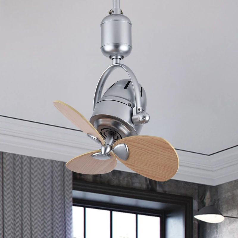 

Shaking head small ceiling fan 16 inch mini light luxury aisle study kitchen bar wall hanging dual-purpose