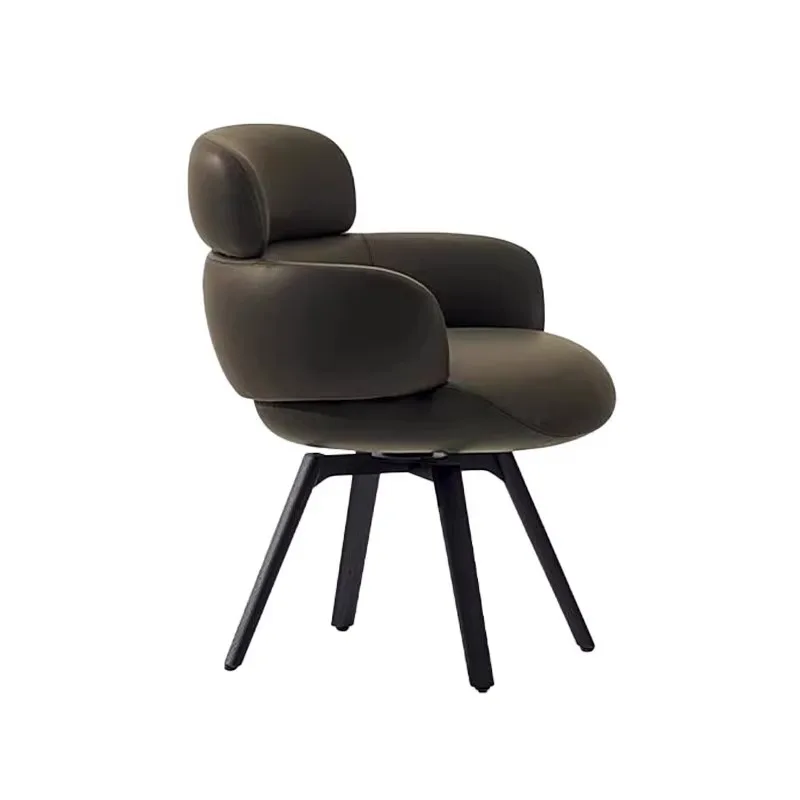 

High-end light luxury lamb wool creative home dining chair, modern simple leisure chair, Italian desk chair, retro hotel chair