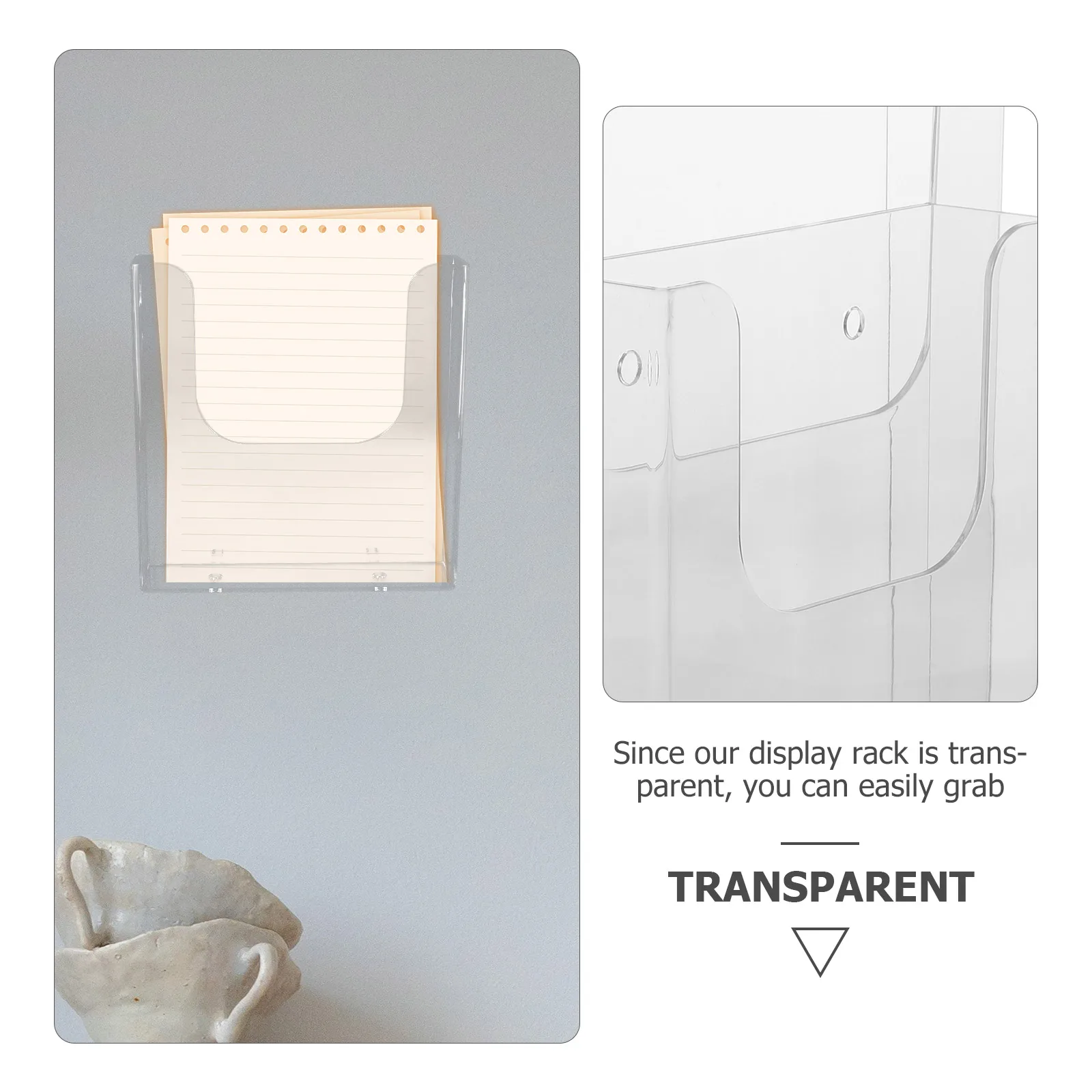 Wall-mounted Finishing Rack Document Holder for Display Organiser Paper Organizer File Office