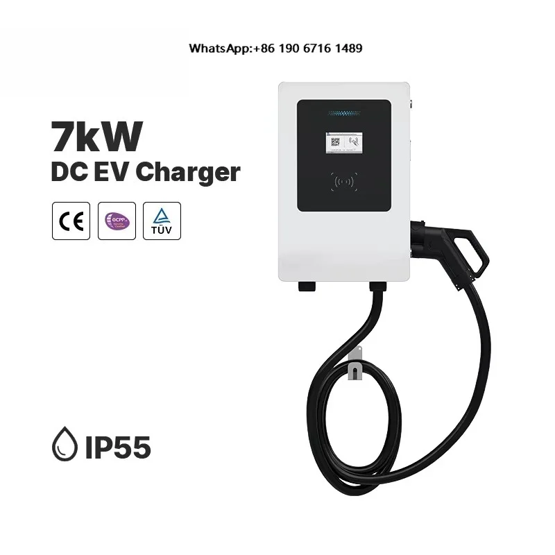 New Custom DLB High Efficiency 7kW DC EV Charging Station CCS1/CCS2/GBT/CHAdeMO/NACS 240V Ultra Wall-Mounted Fast Charger