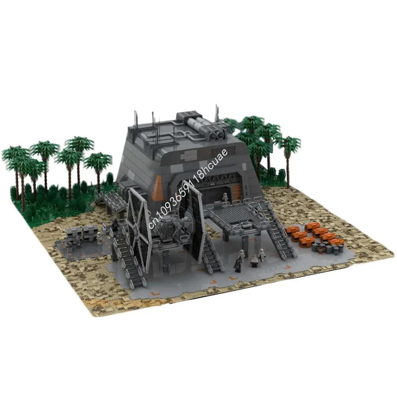 6991 stücke MOC SW Gepanzerte Bunker Scarif Landung Modell Gebäude Weihnachten Geschenke Blöcke Architektur Spielzeug Kreative Idee Ziegel Kinder