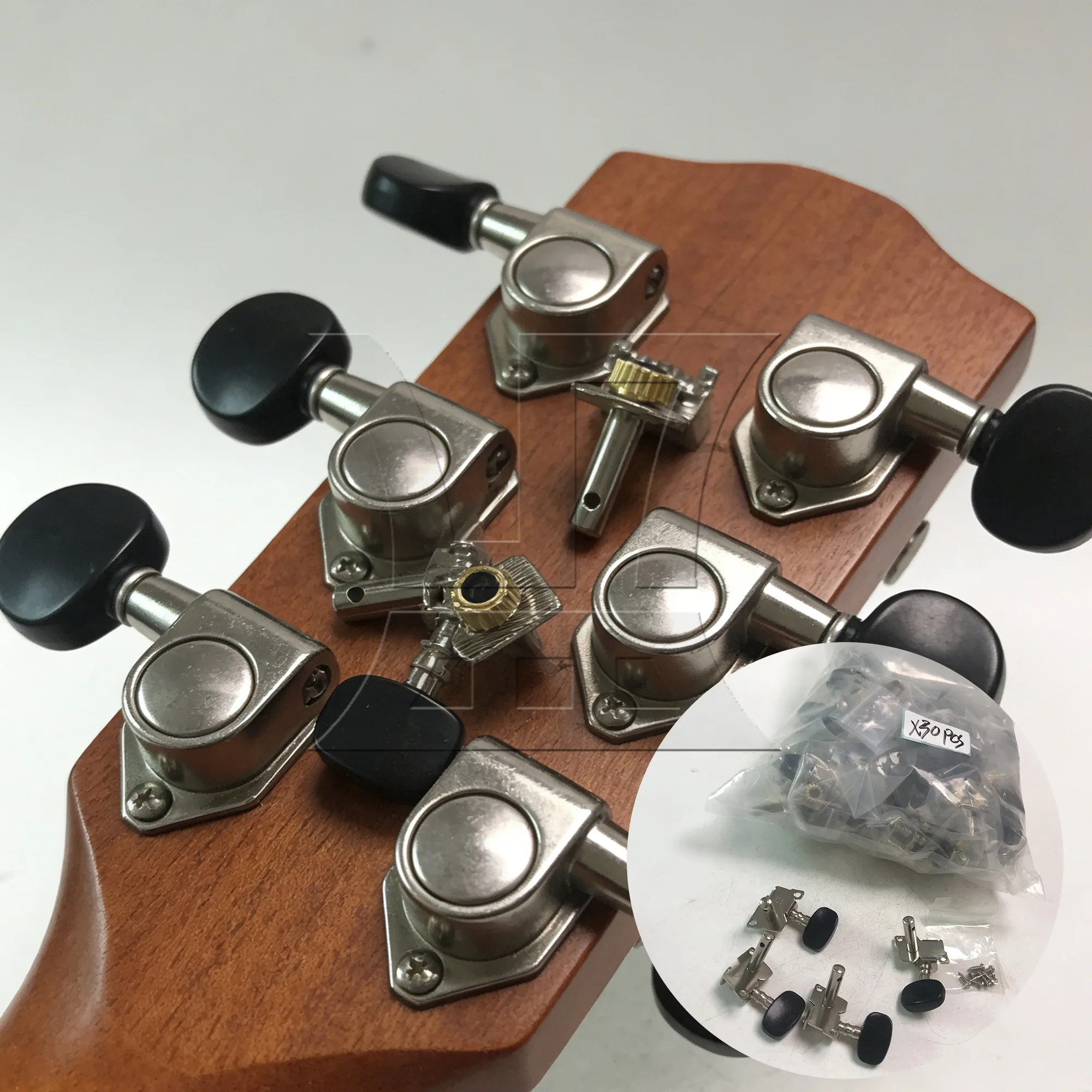 

Yibuy 15set Ukulele Twill String Accurate 40 Left 40 Right Chrome Suitable for lynnists Musical instrument making