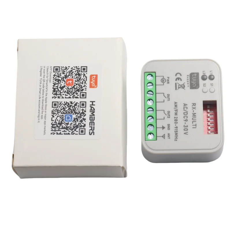 

Tuya Rx Multi Wifi 300-868mhz Rf Smart Controller Switch Garage Door 2ch Receiver 300-868mhz Transmitter Command Opener
