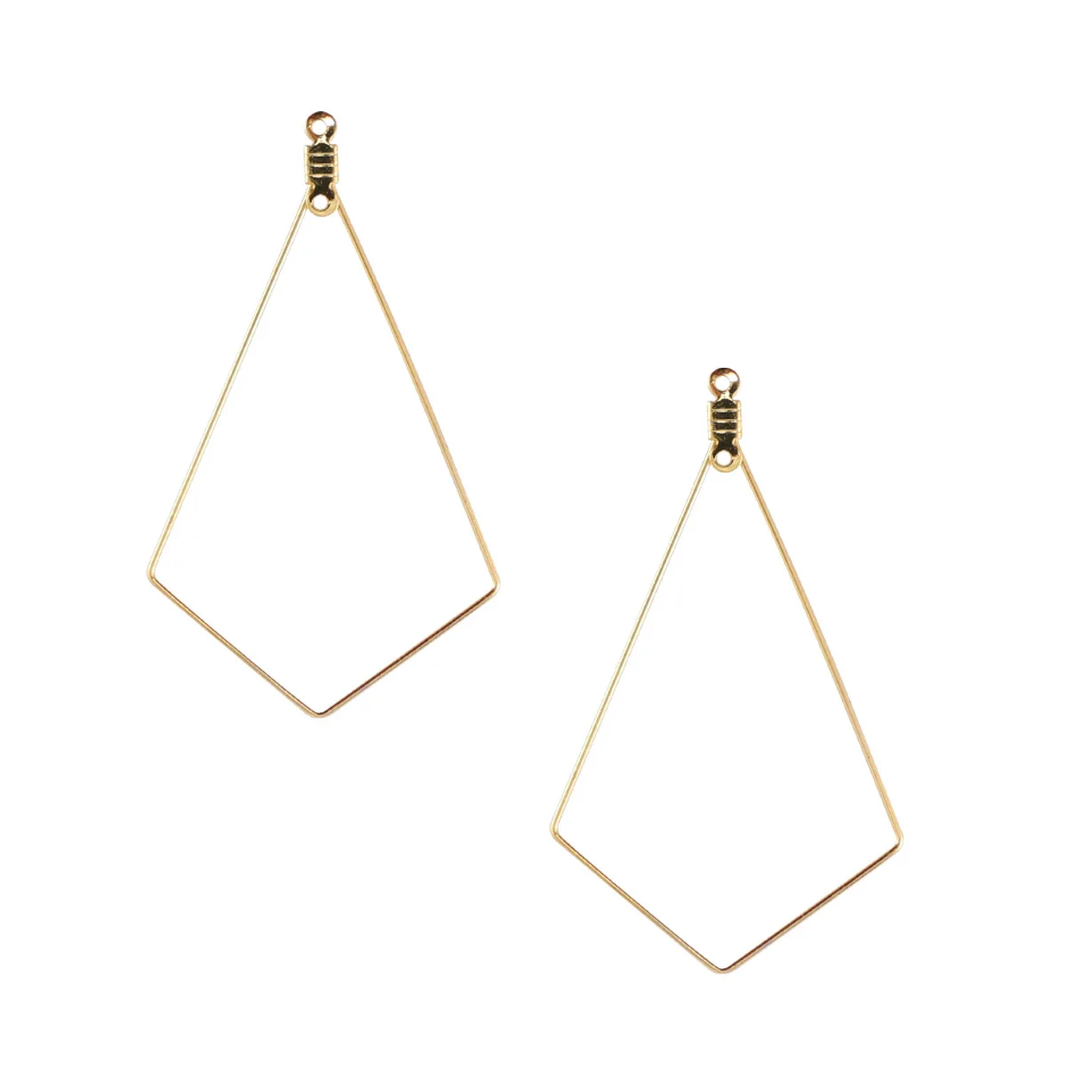 

50Pcs Geometric Earring Components Stainless Steel Openable Loop for Custom Beading Craft Unique Fashion Statement DIY Jewelry