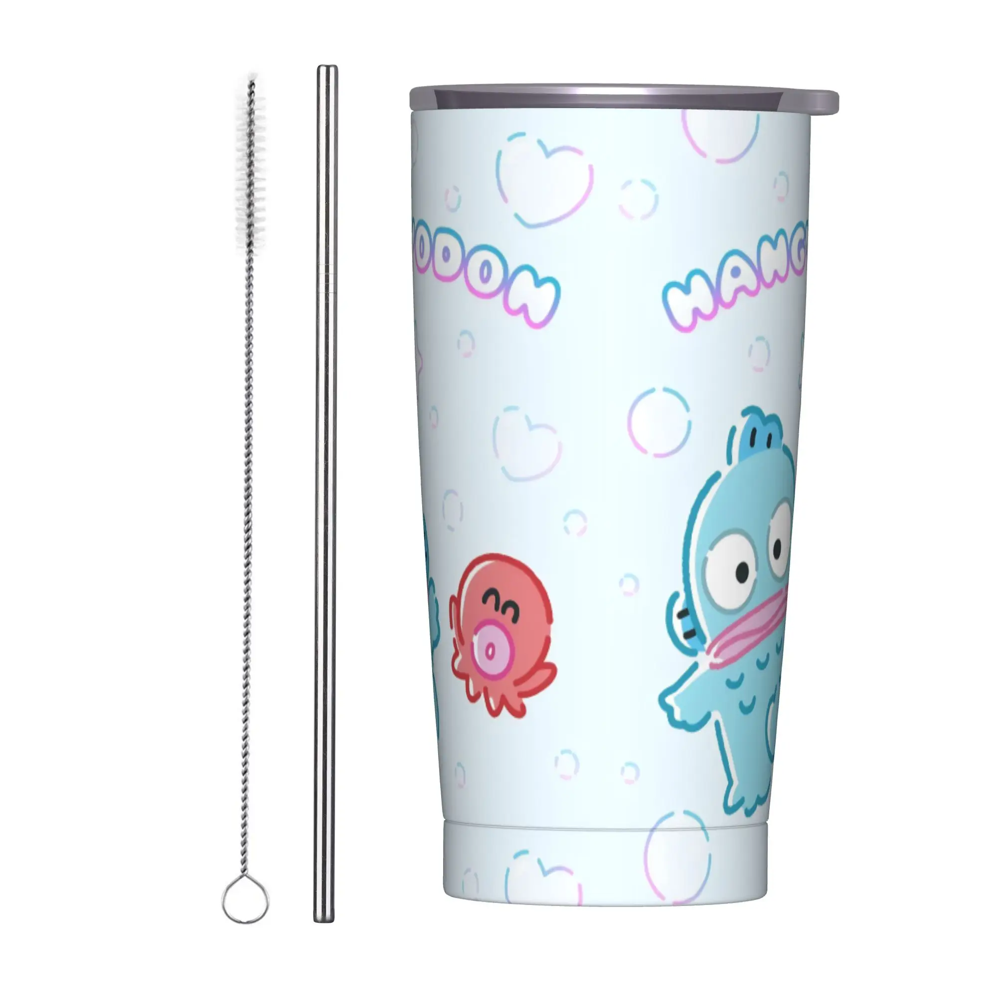 

Стакан из нержавеющей стали Hangyodon, термочашки с героями мультфильмов, изолированные кружки для холодных и горячих автомобилей, бутылка для воды для вождения