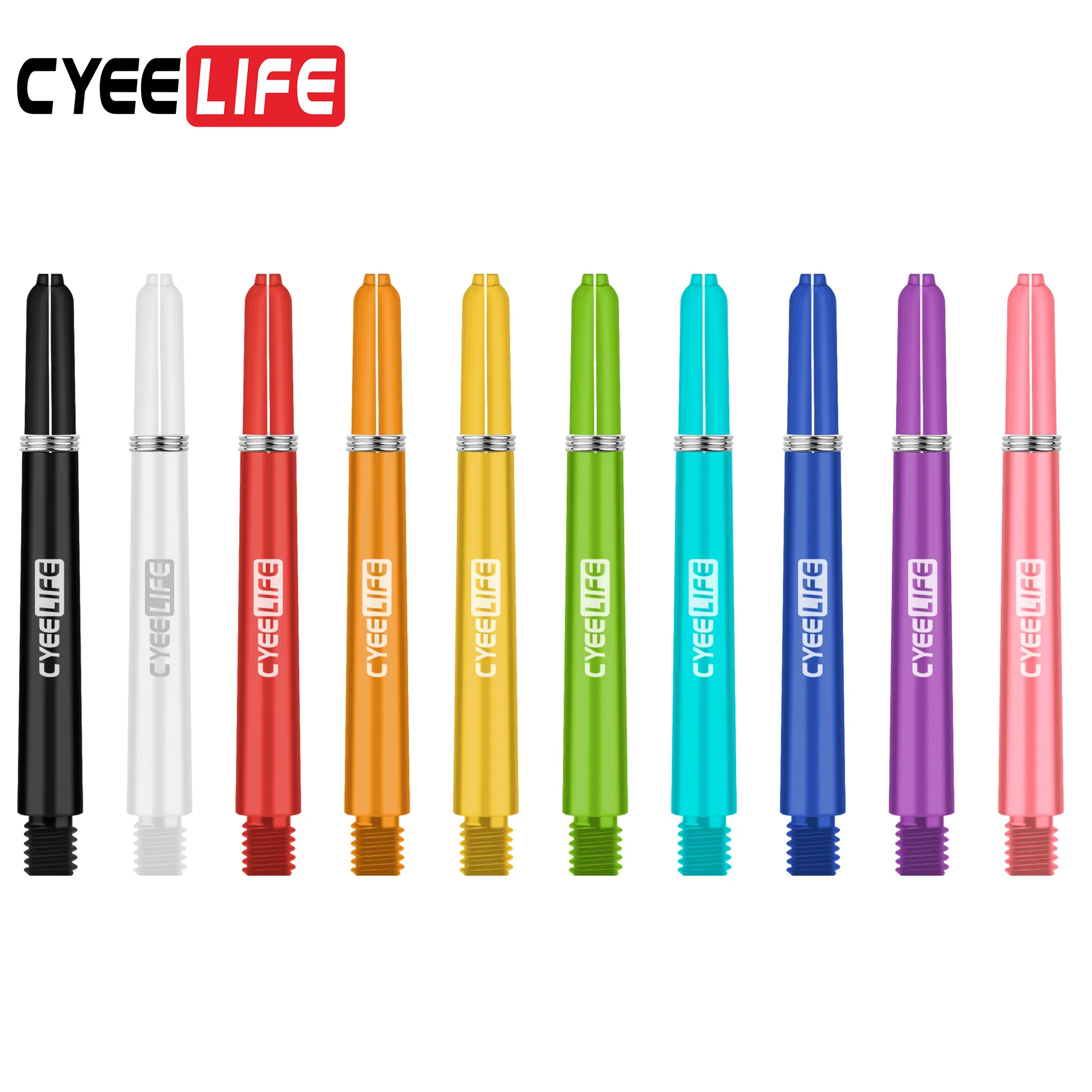 CyeeLife 30pcs 2BA 48mm Professional PC darts shafts plastic shaft with O Ring Dart accessories