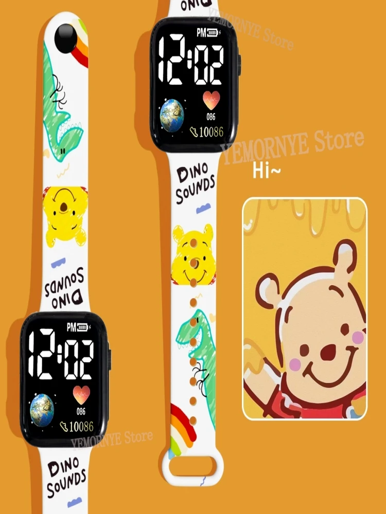 Disney Stitch & Lio montres numériques point mode dessin animé Action impression Anime LED Type montres enfants montre cadeaux d'anniversaire jouets