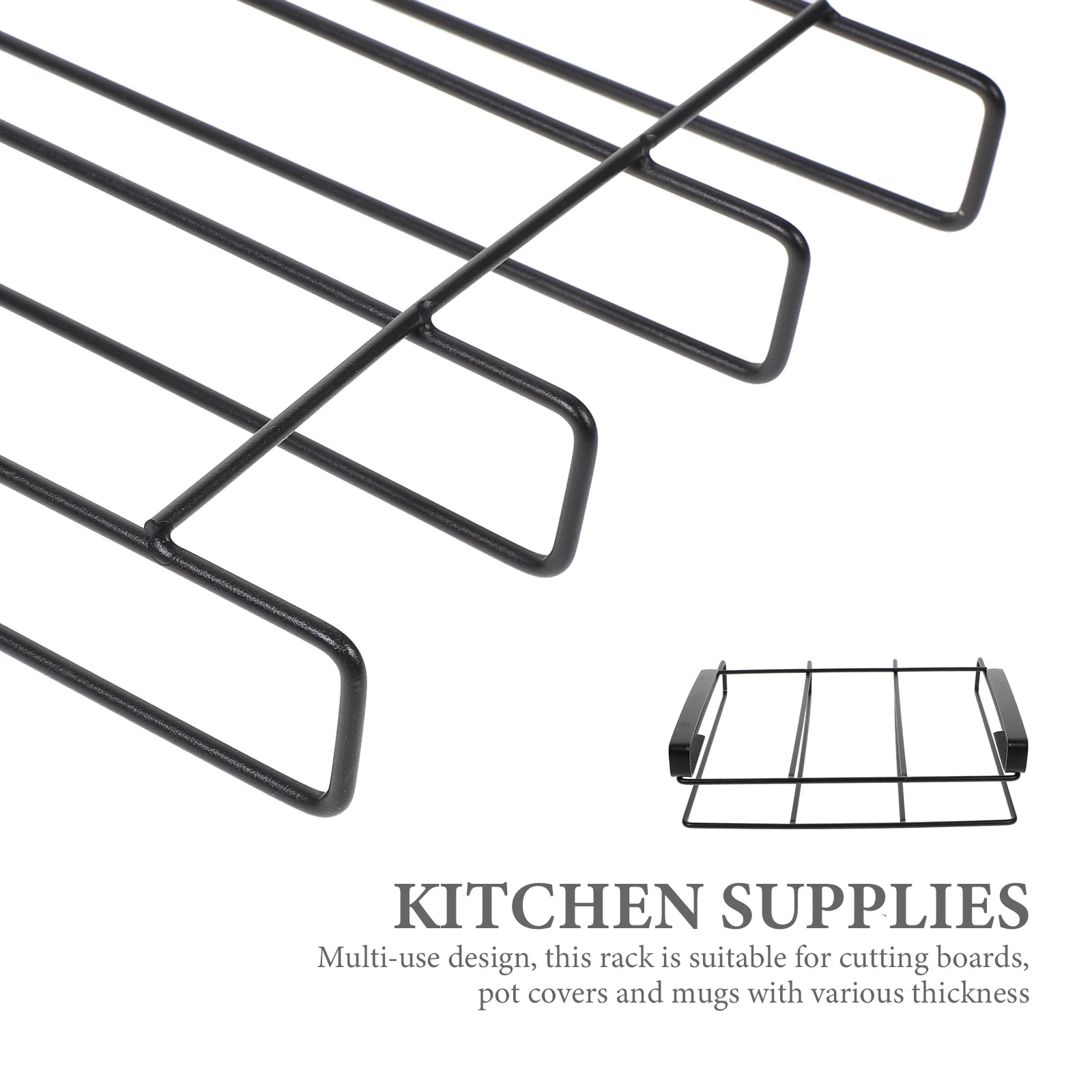 

Hanging Cutting Board Rack Portable Kitchen Storage Holder for Cutting Boards Pot Lid Rack Kitchen Supplies Organizer