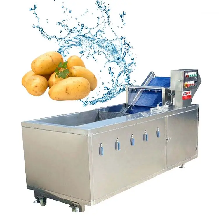 Factory direct supply multifunctional tomatoes nut air bubble cleaner cleaning machine elevator fruit vegetables washing machine