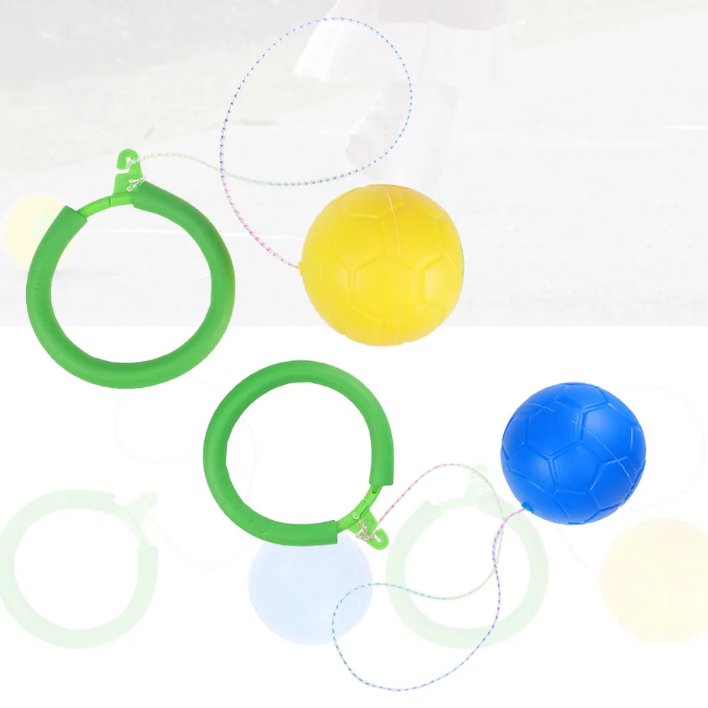 2Pcs Spinning Jumping Rings Kids Fitness Equipment Lightweight Bouncing Ball Single Foot Skipping for Outdoor Indoor Exercise