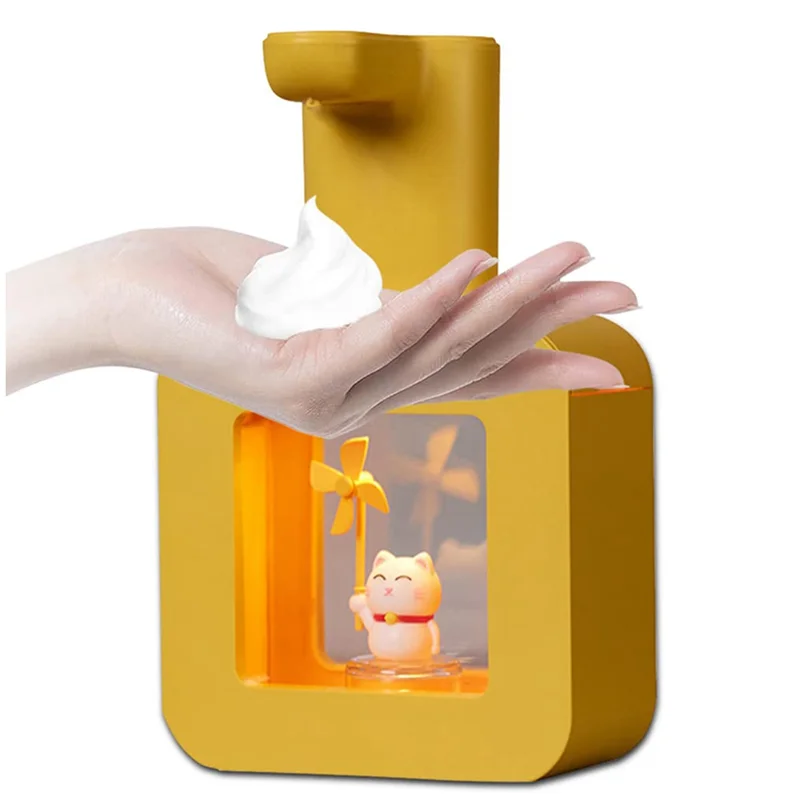 

Дозаторы жидкости ABFI, новый автоматический дозатор мыла, 400 мл, милый контакт для домашних животных, USB-зарядка, ручной инструмент для мытья